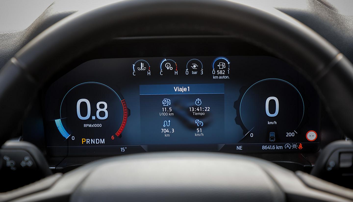 Tablero digital de Ford Ranger