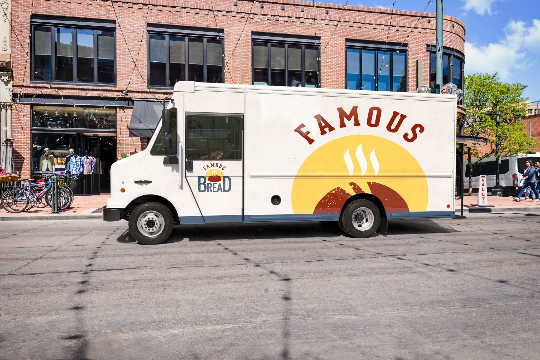 2024 Ford F-59 Stripped Chassis with walk-in delivery van body and bakery delivery design