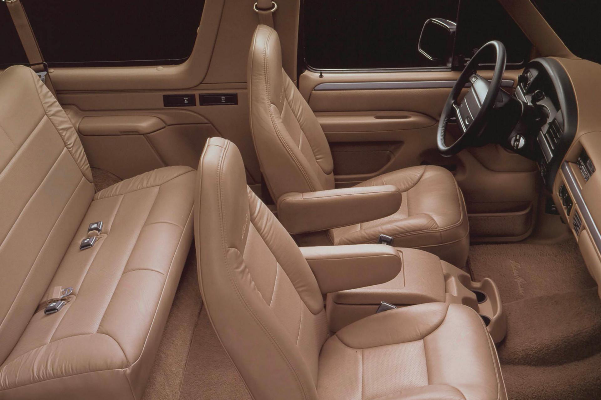 The interior of a 1995 Ford Bronco® model