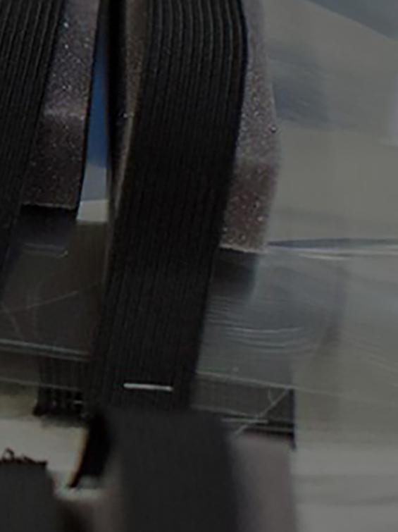 Stacked face sheilds in plant