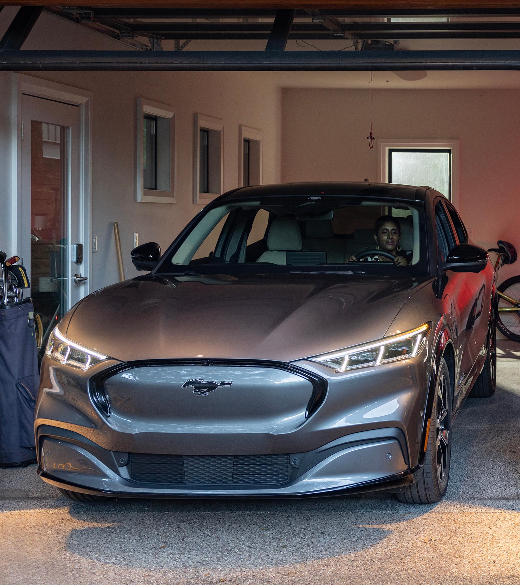Previous model year Ford Mustang® Mach-E® parked in a garage
