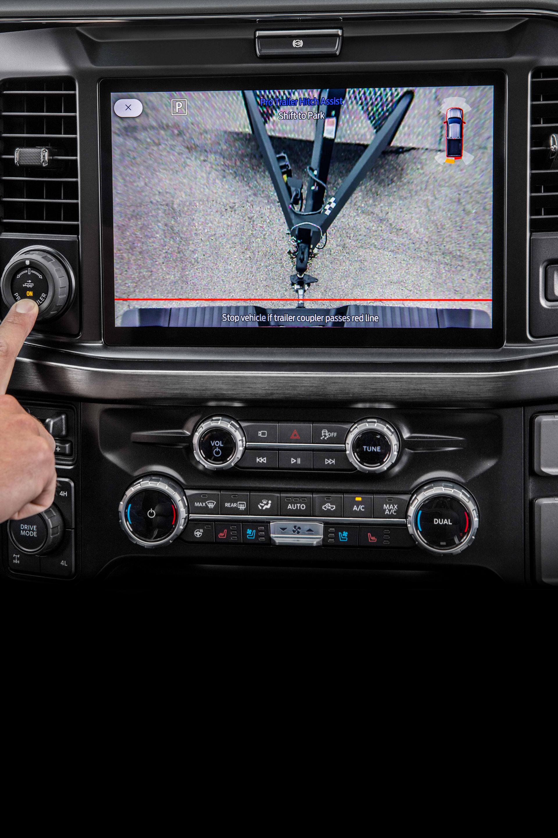 Imagen interior de la pantalla central