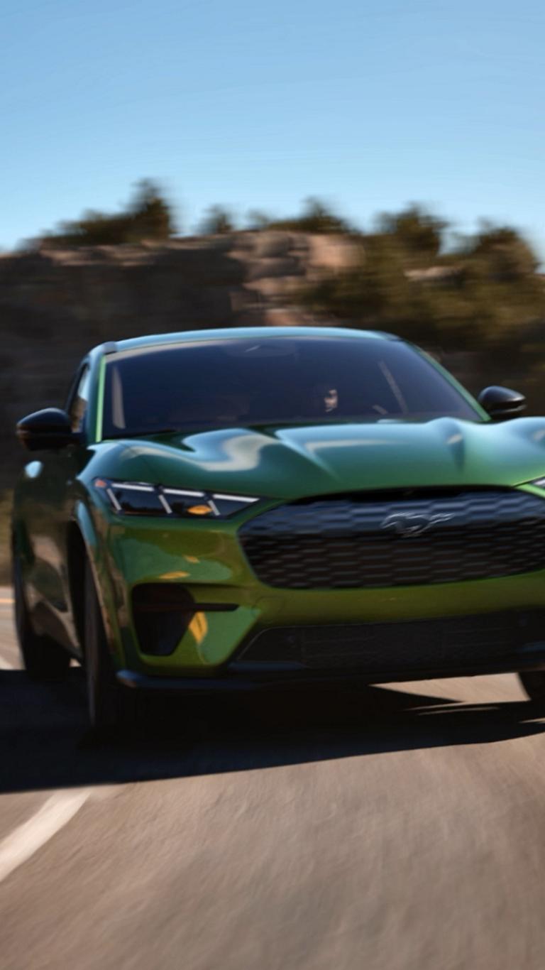 2026 Ford Mustang Mach-E® driving on the road