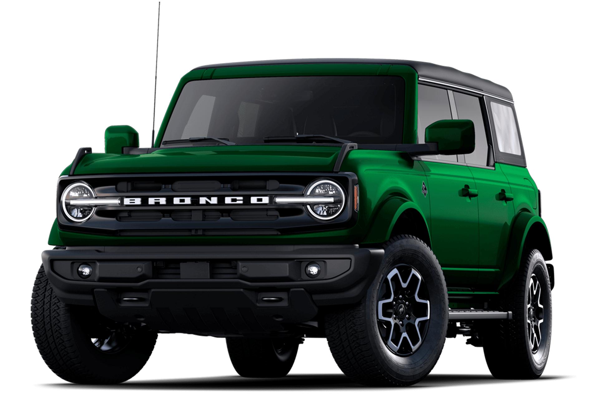 A 2025 Bronco® Outer Banks® SUV in Eruption Green