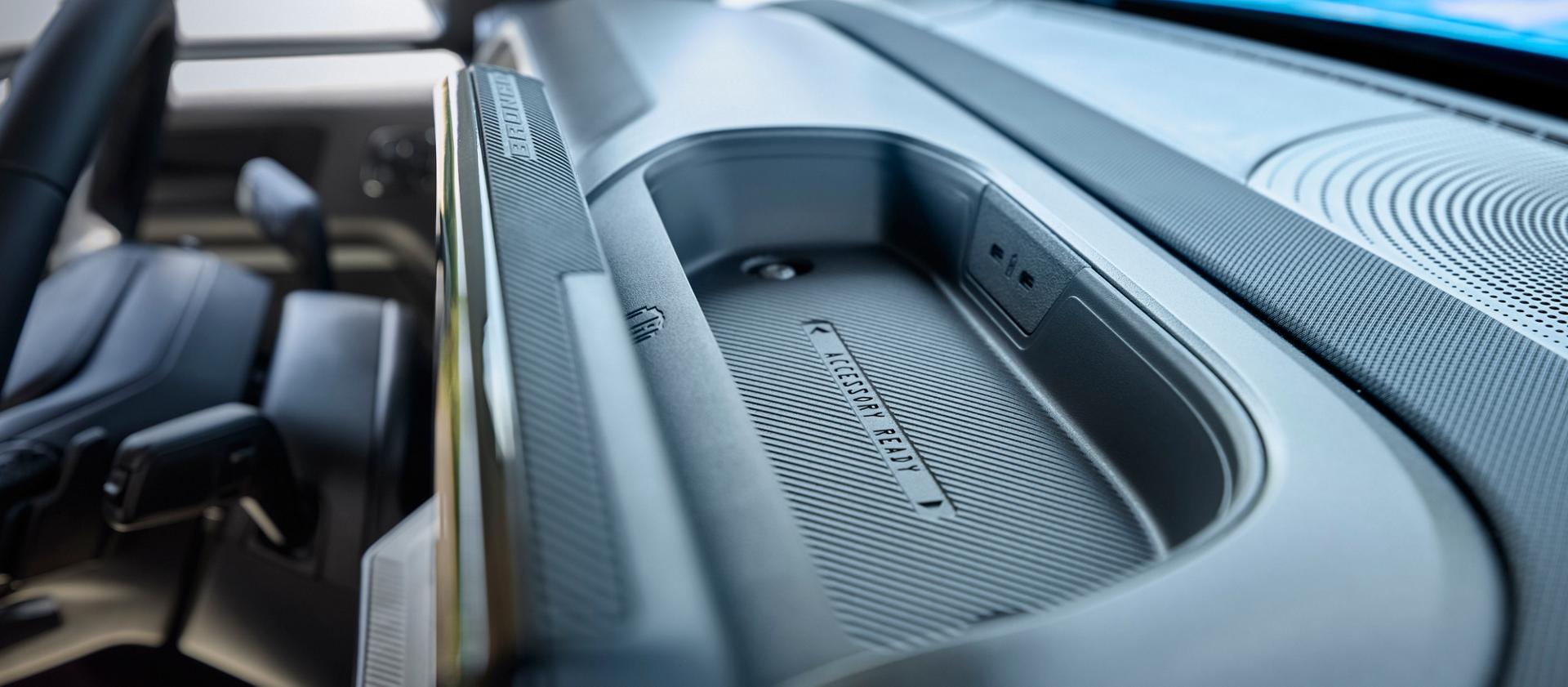 2026 Ford Bronco Sport® interior device tray on the dashboard