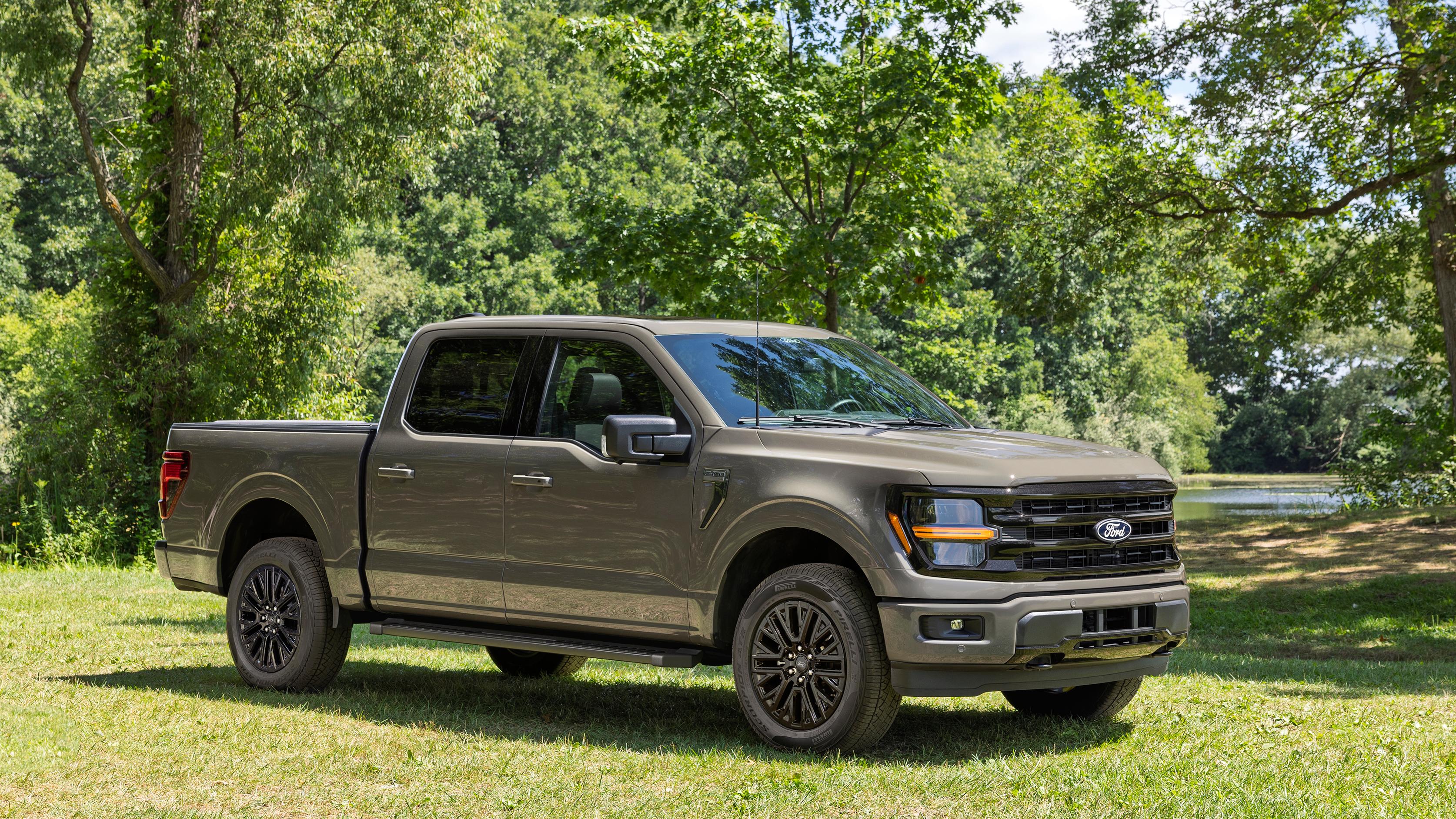 2027 Ford F-150® XLT pickup parked in a wooded area