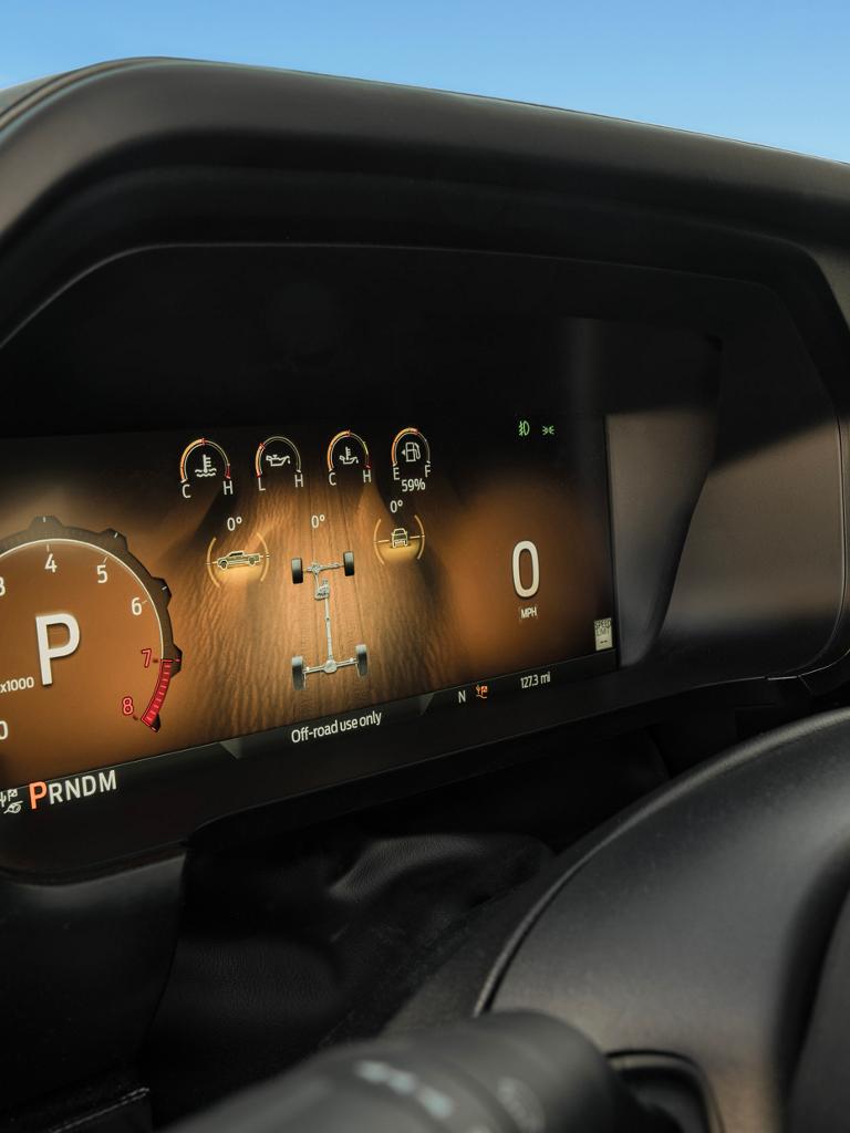 Close-up of the instrument cluster on a 2027 Ford F-150® Raptor® model