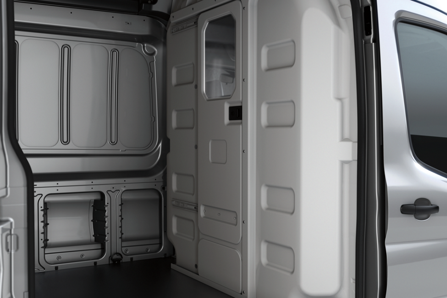 Inside of the van showing storage
