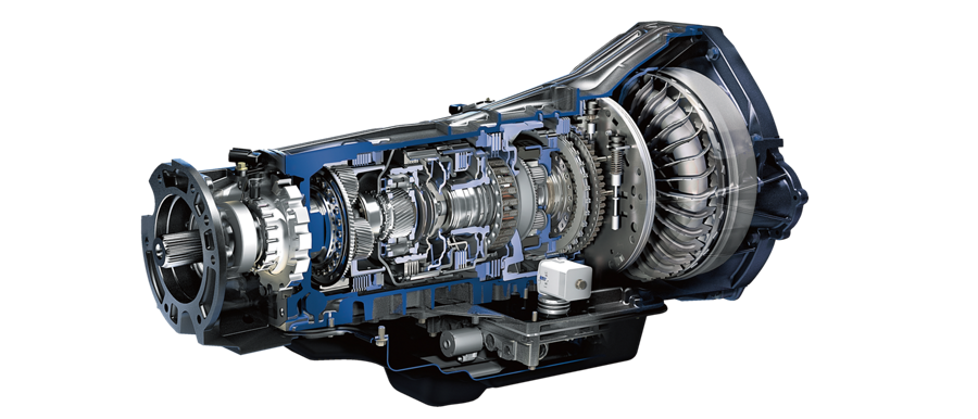 Cutaway view of the Ford TorqShift® SelectShift® 6-Speed Automatic Transmission