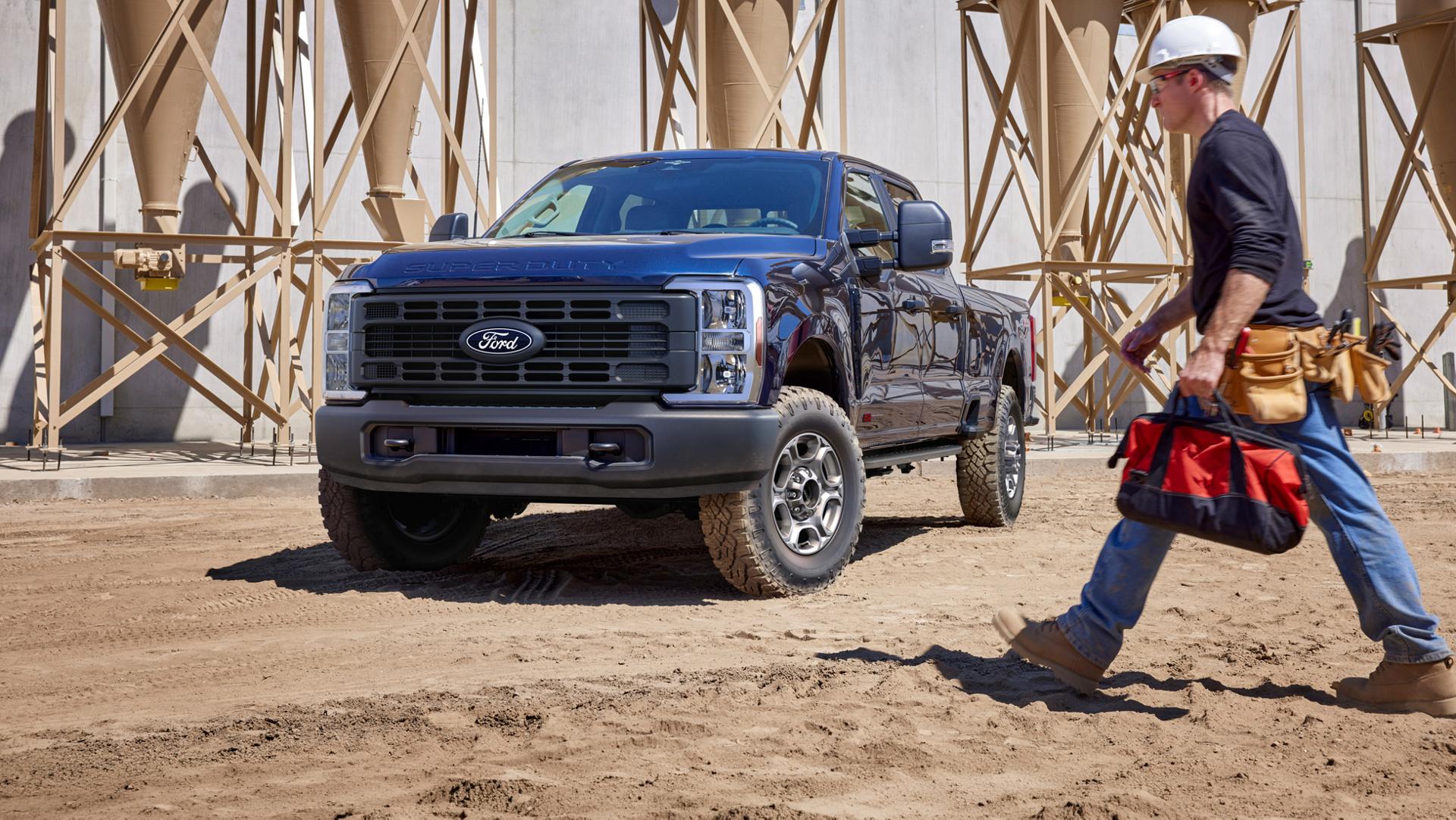 2027 Ford Super Duty® F-250® XL model with the XL Off-Road Package parked on a construction site