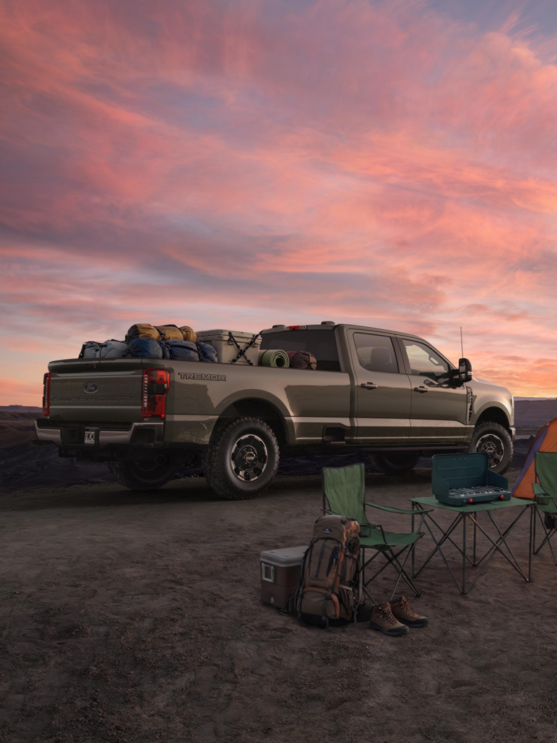 2027 Ford Super Duty® truck with an 8-foot bed