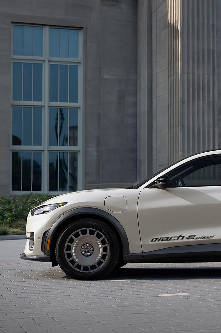 Profile of a 2025 Ford Mustang Mach-E® Rally