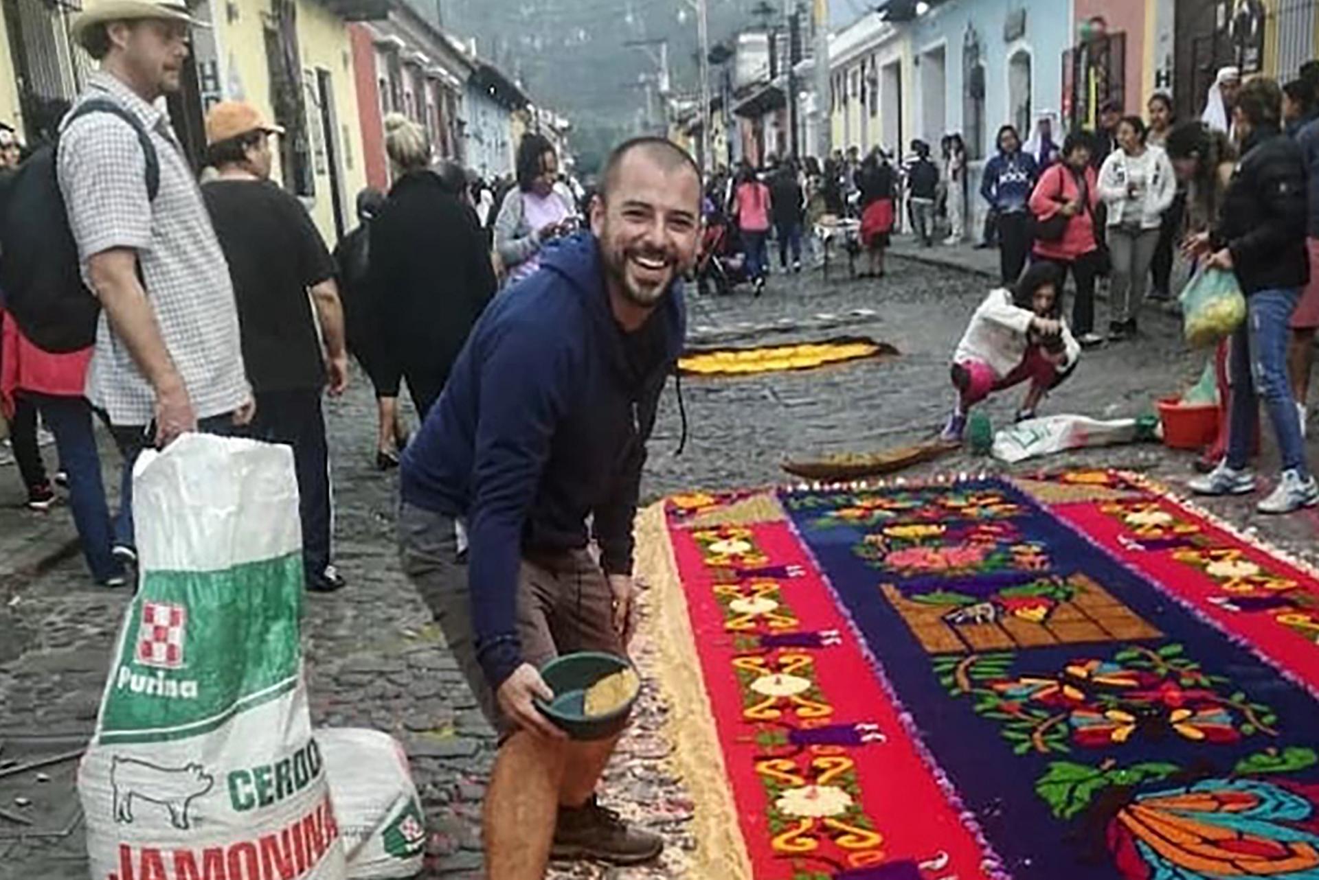 A Ford employee on the streets of Central America while on sabbatical