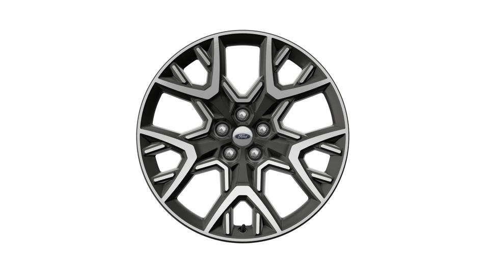 21-Inch Dark Alloy Machined Aluminum