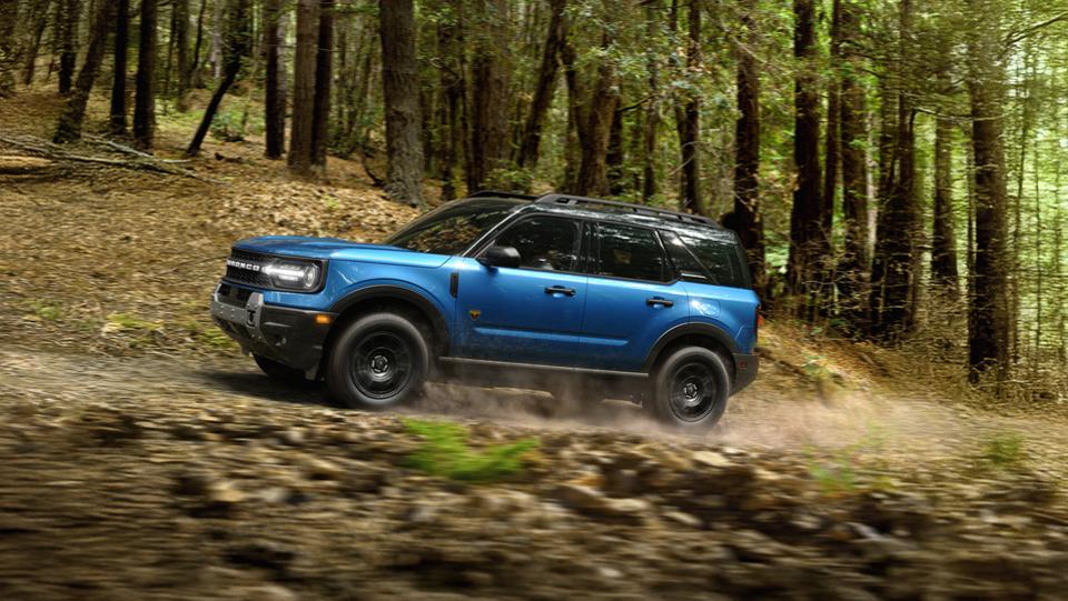 2026 Ford Bronco Sport® being driven through the woods