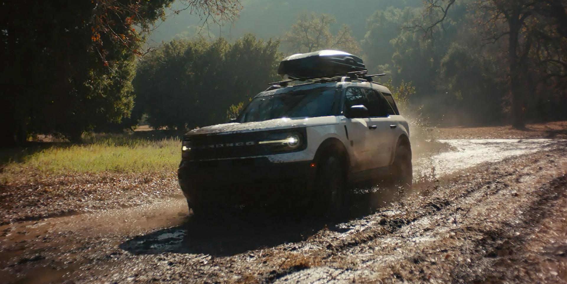 A 2026 Ford Bronco Sport® being driven in the dirt