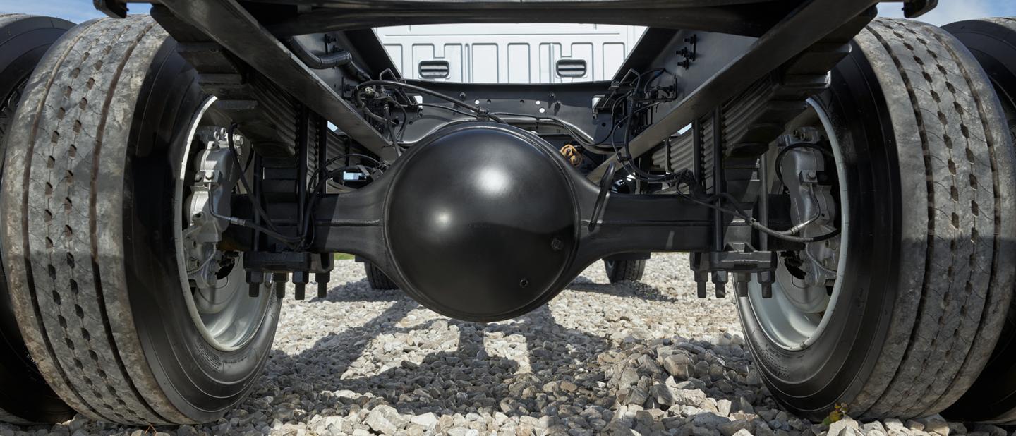 Close-up of 2026 Ford Medium Duty Dana Spicer® rear axle