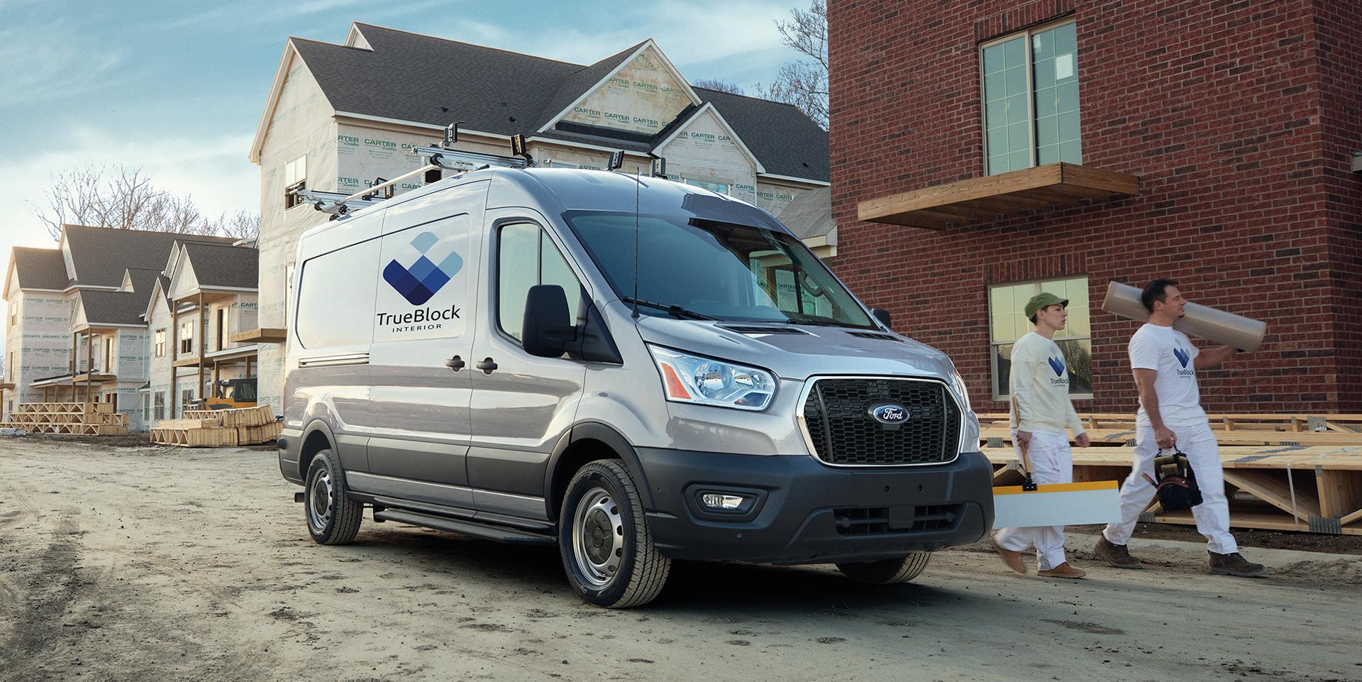 2025 Ford Transit® stopped at a construction site