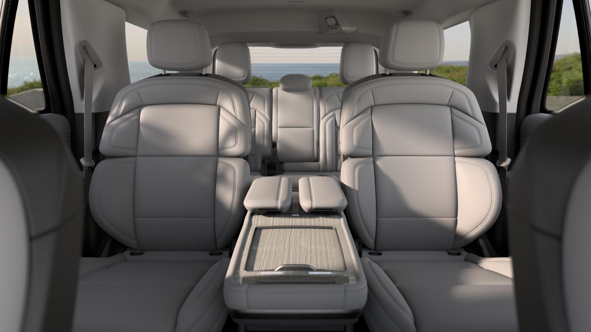 The various second row seating options for the 2026 Lincoln Navigator® are shown