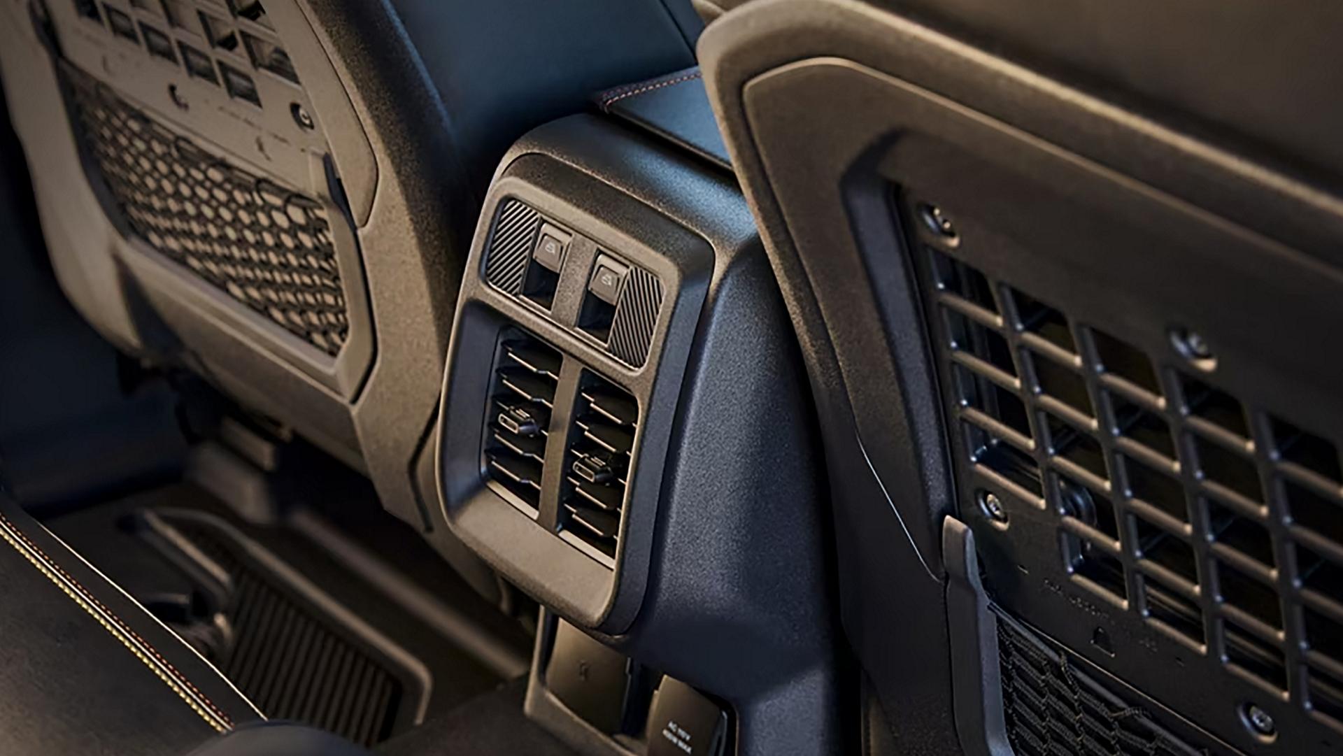 A close-up of the rear-seat vents on a 2025 Ford Bronco® SUV