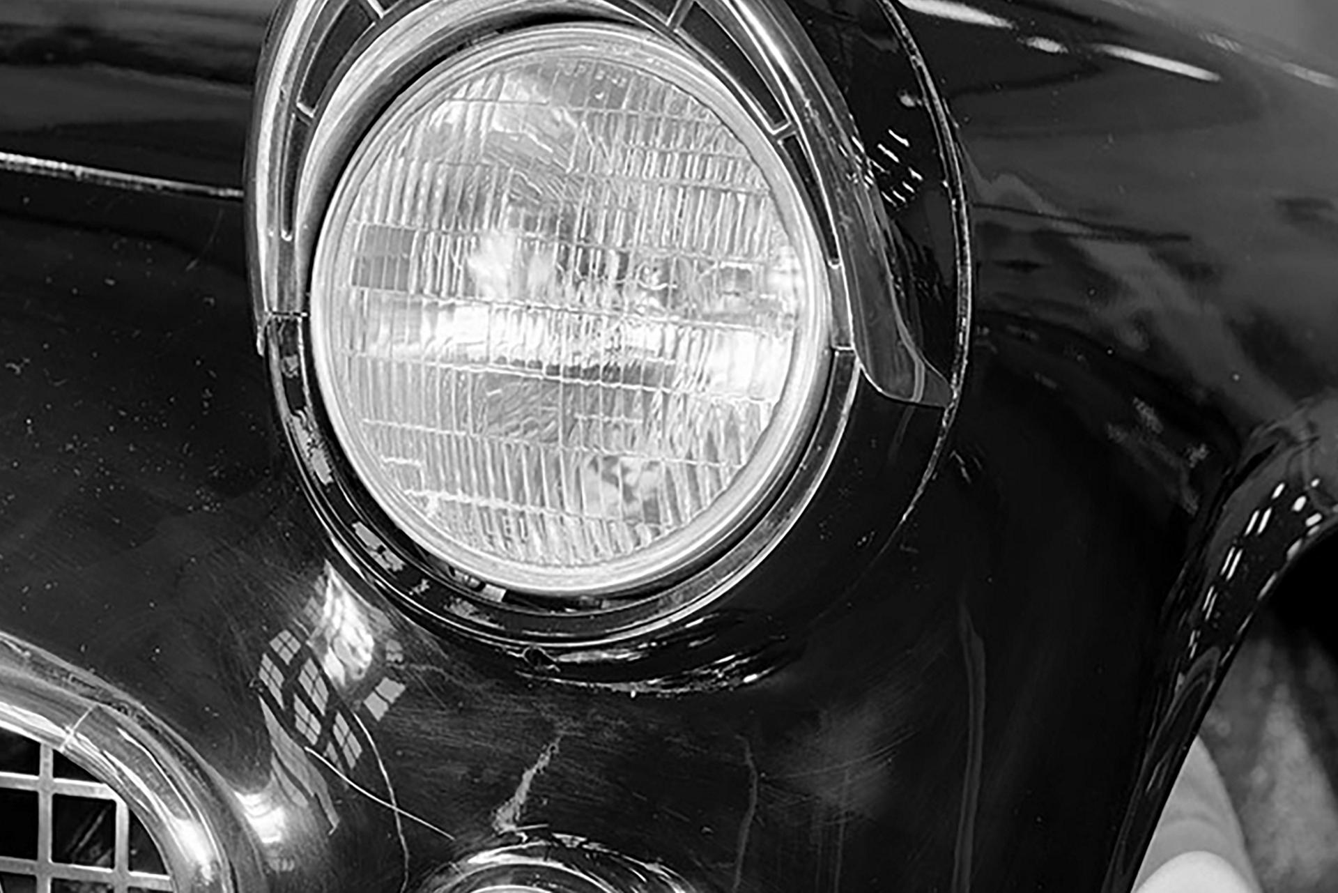 1955 Ford Thunderbird headlamp detail