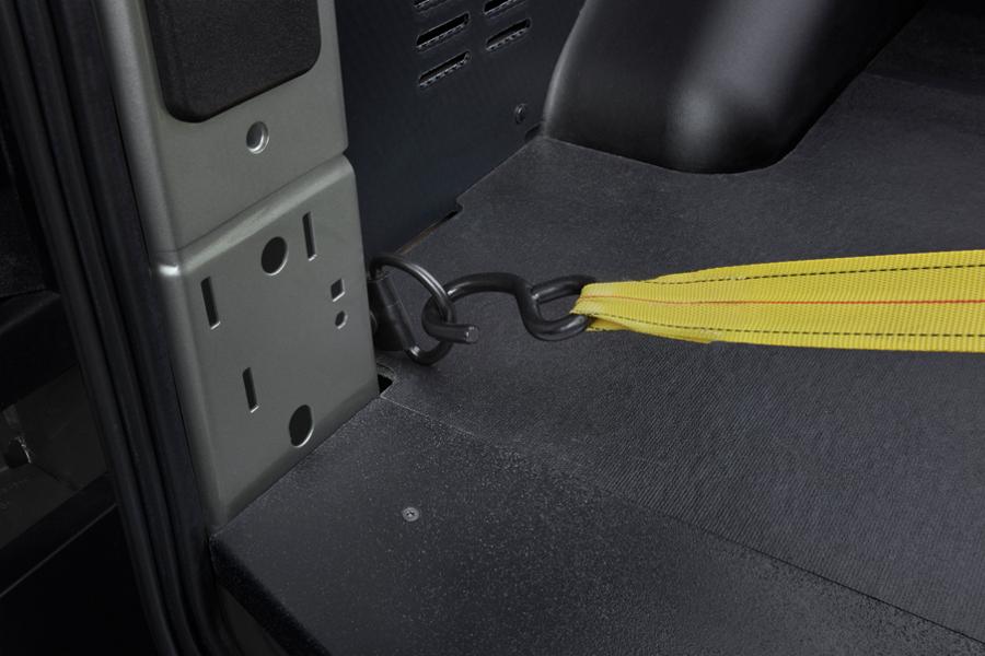 Interior floor of a 2025 Ford Transit® van