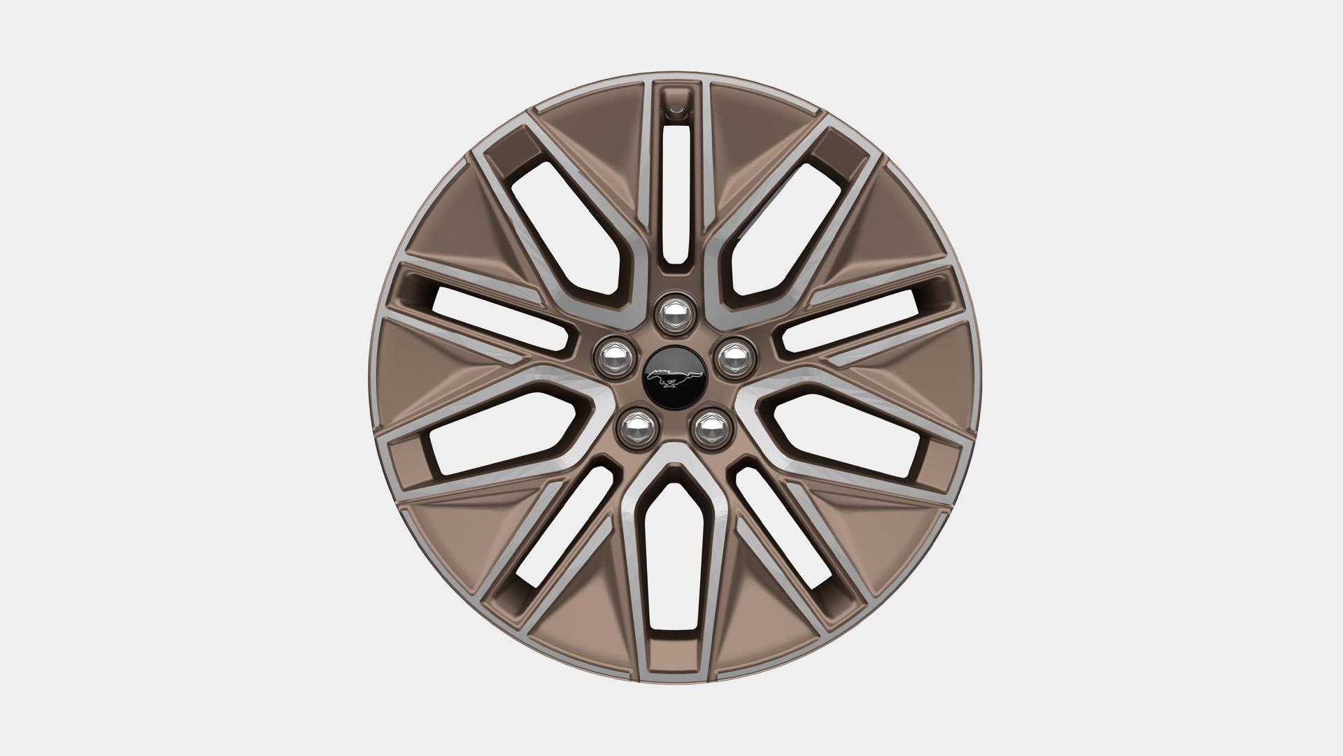 19-inch Bright Machined-Face Aluminum Wheels With Sinister Bronze-Painted Pockets