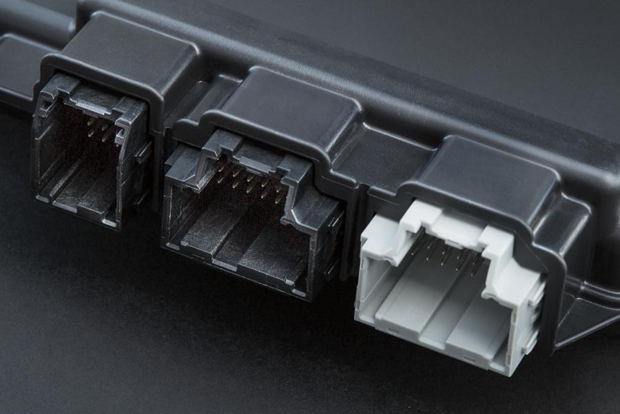 2025 Ford E-Series Cutaway close-up of the programmable upfitter interface module