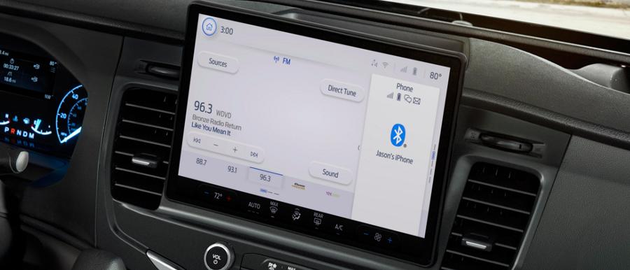 2025 Ford Transit® model with available 12-inch multi-function display