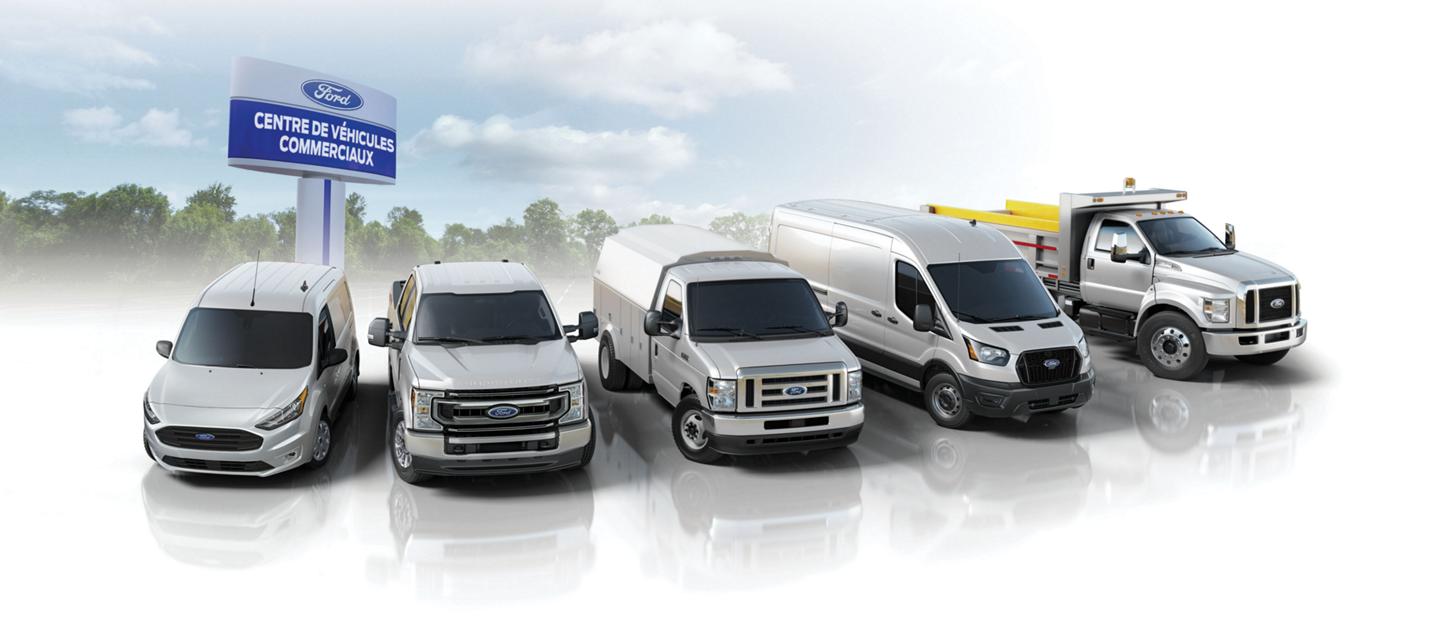 Une gamme des véhicules commerciaux de Ford