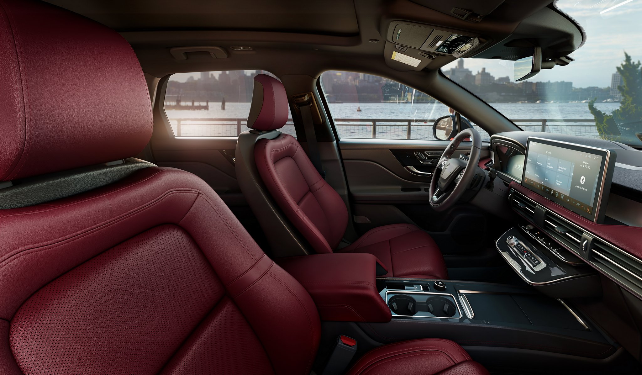 Available Perfect Position Front seats are shown inside a 2025 Lincoln Corsair® SUV