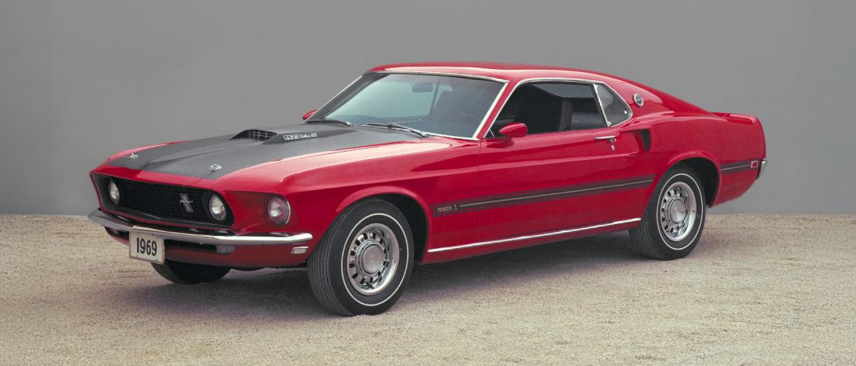 A 1969 Ford Mustang® Mach 1® car