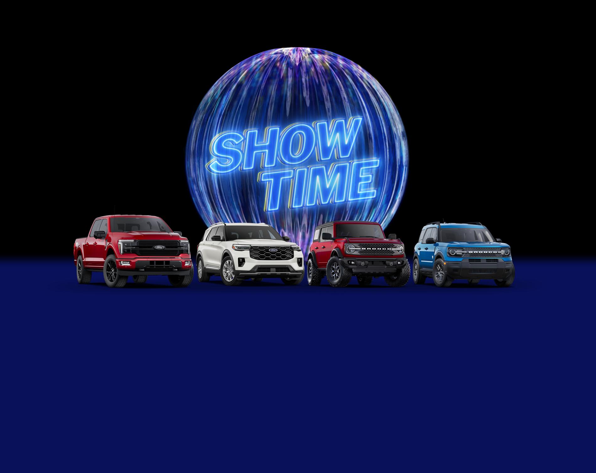 It’s showtime. Time to find your new Ford.