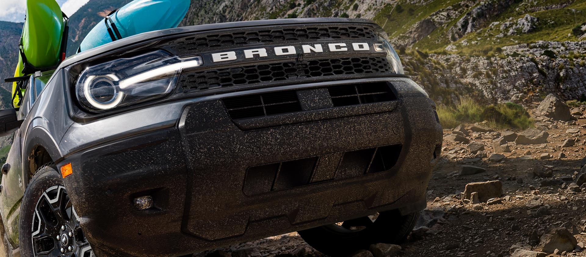 2026 Ford Bronco Sport® being driven up a hill on rocky terrain