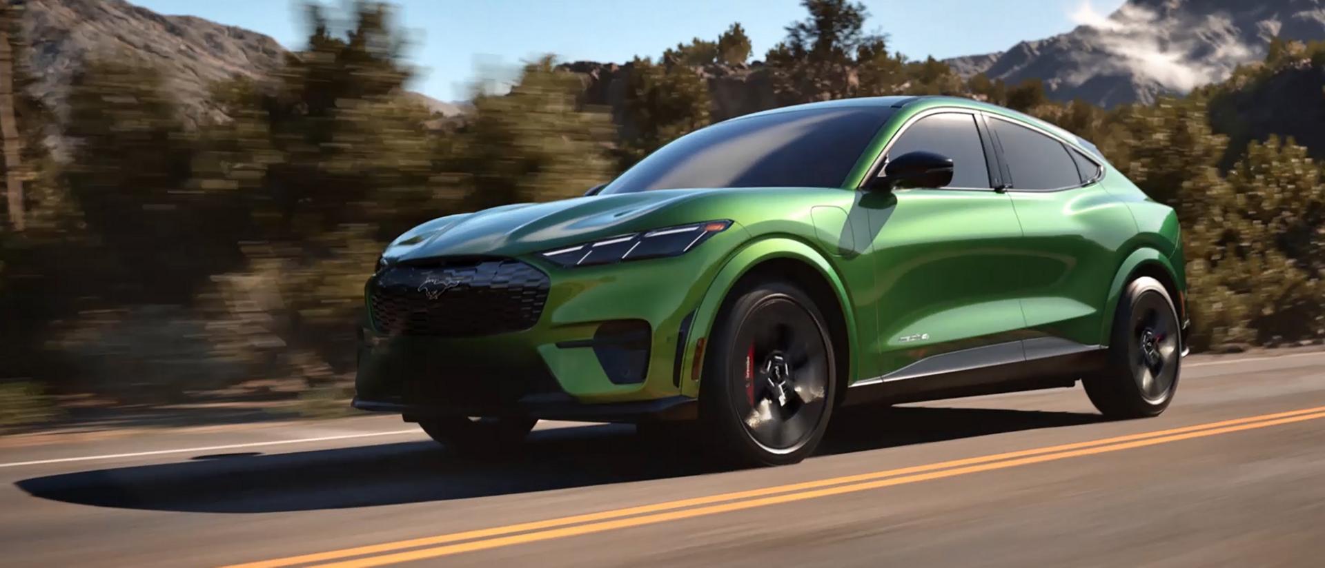 2026 Ford Mustang Mach-E® SUV being driven on a highway