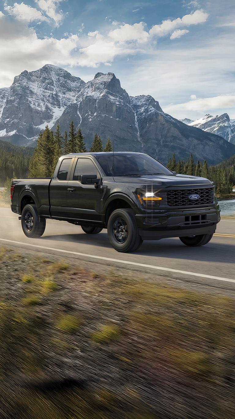 2026 Ford F-150® driving on a mountain road