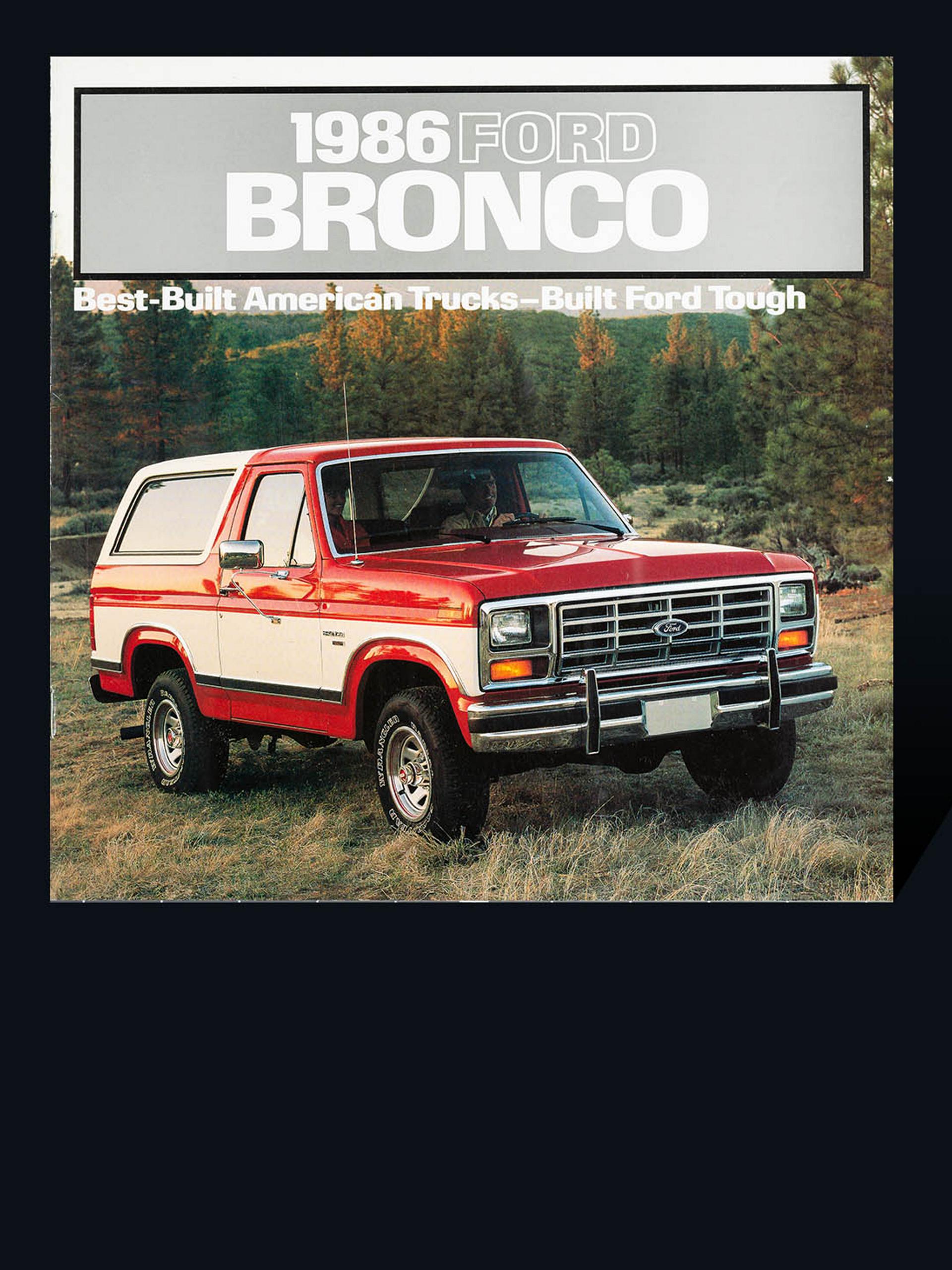 1986 Ford Bronco® vehicle brochure