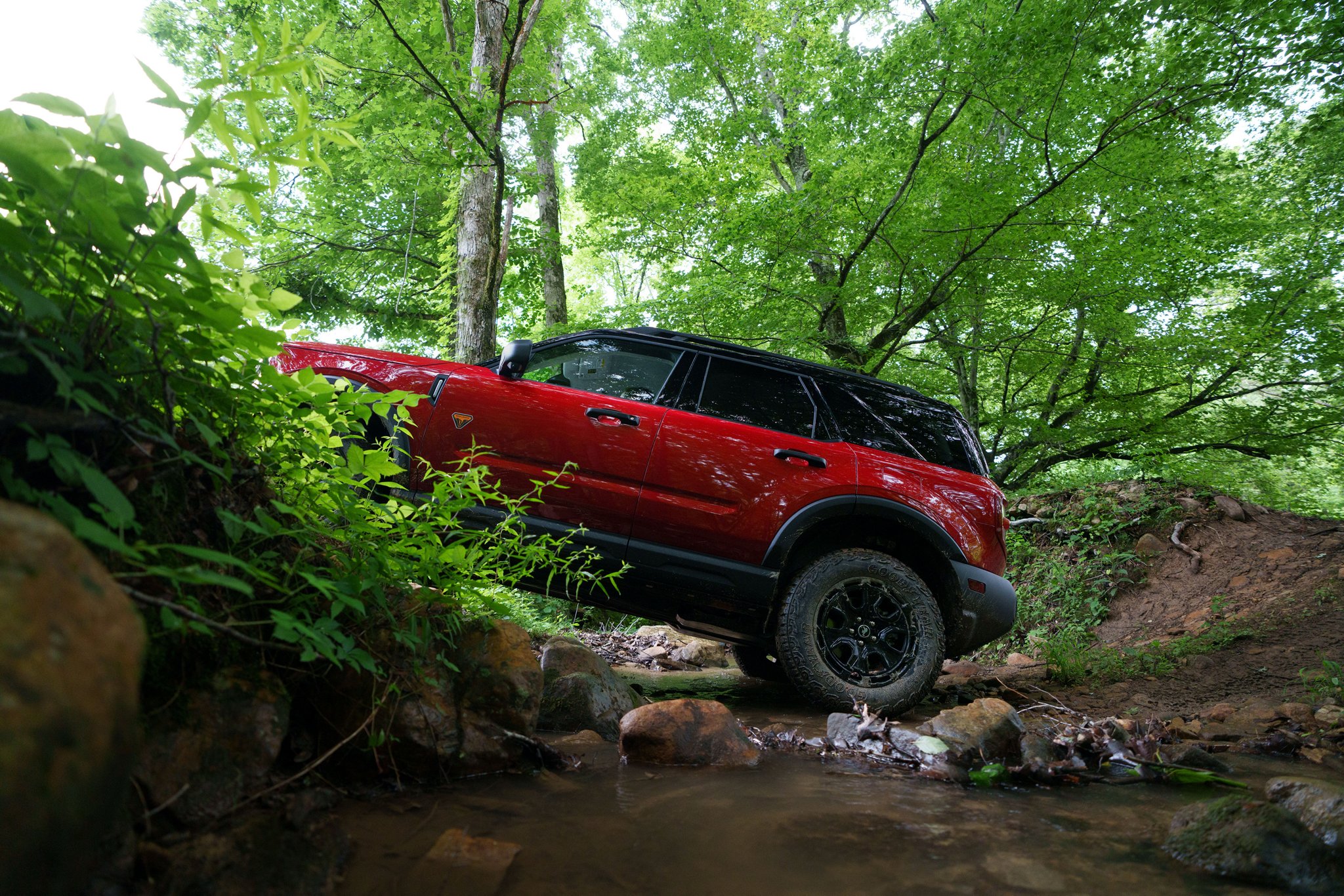 Ford Bronco Sport in Ruby Red Tinted Clearcoat