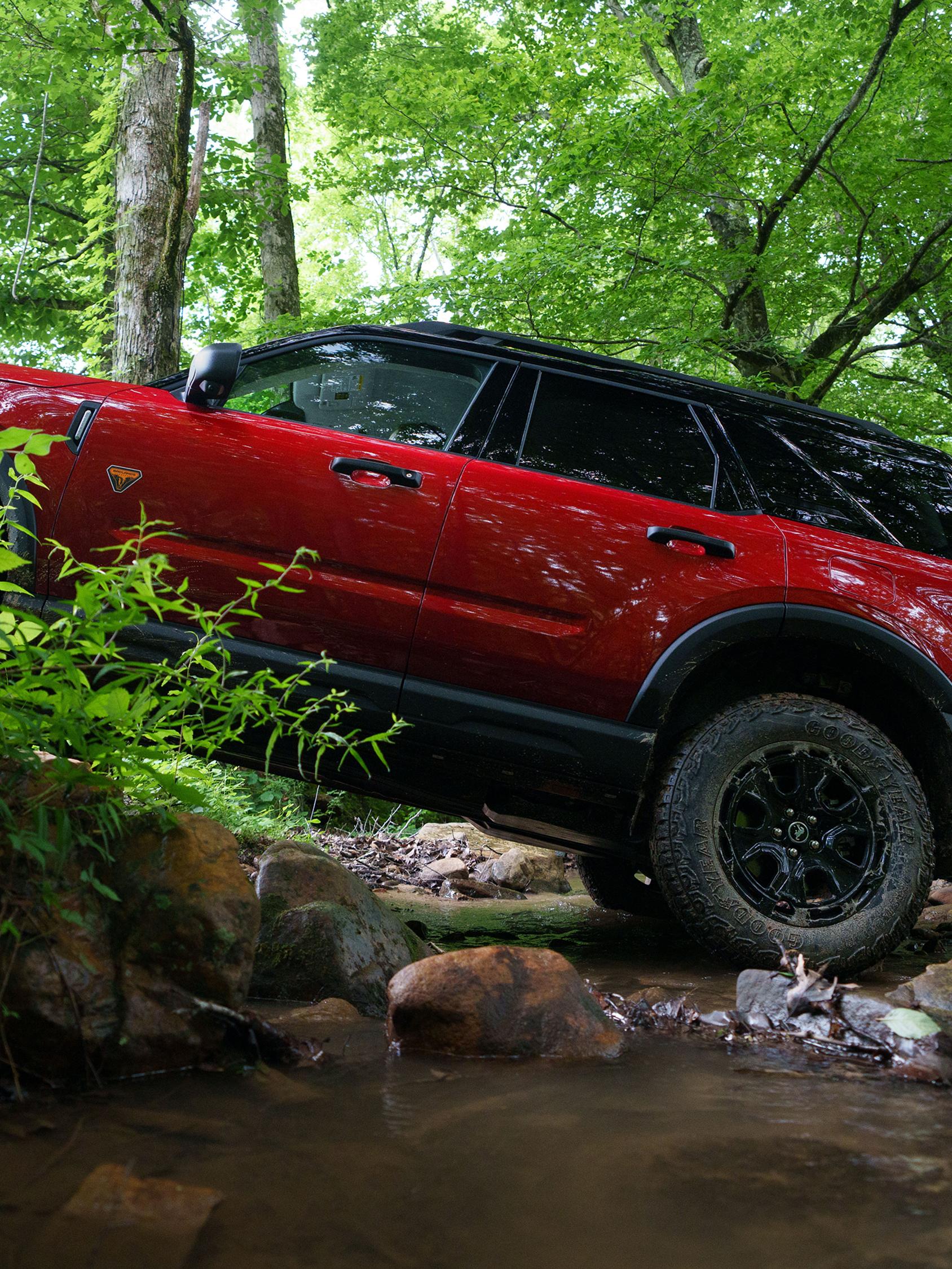 2026 Ford Bronco Sport® being driven up a rocky hill