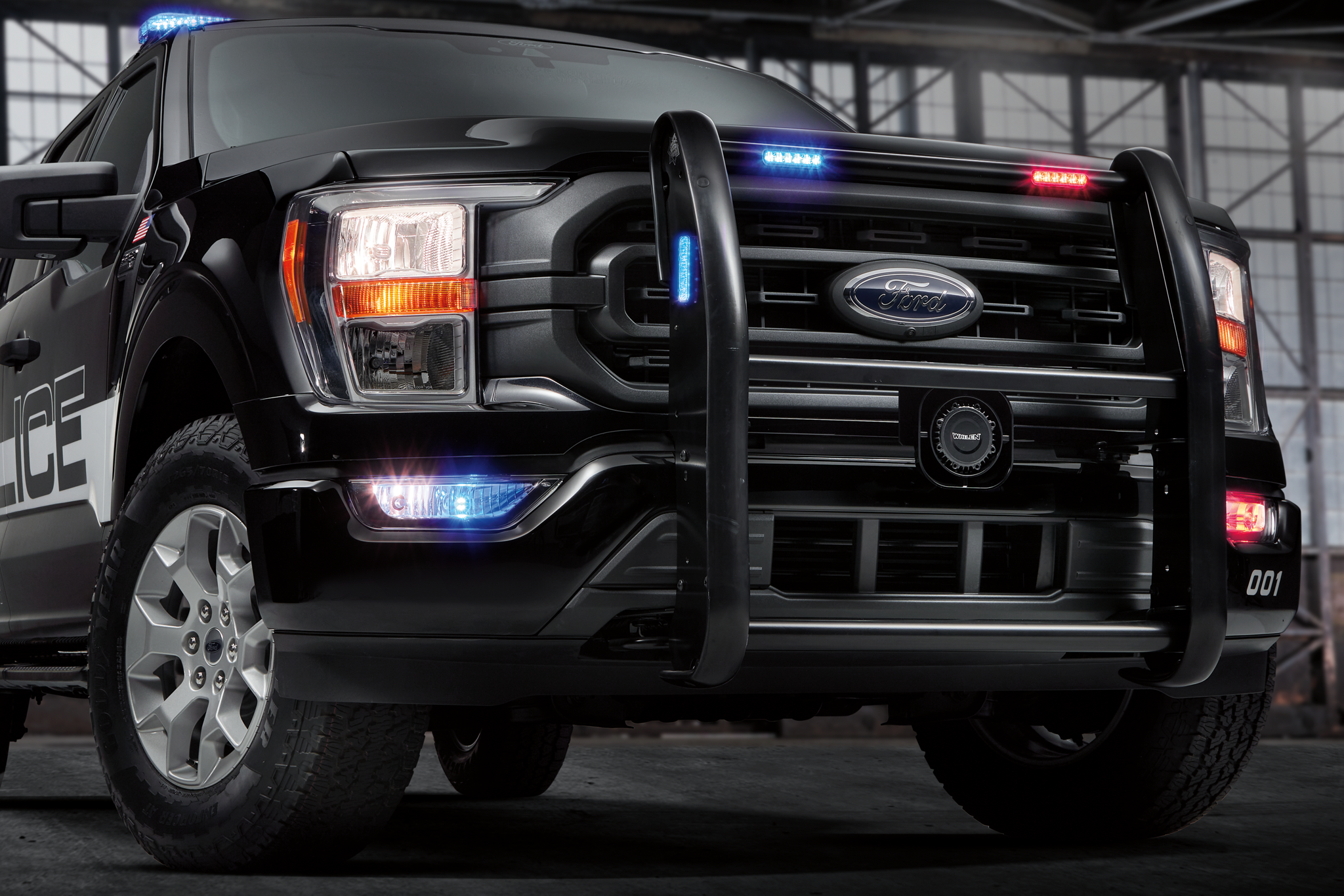 Front view of the 2021 Ford F-150 Police Responder®