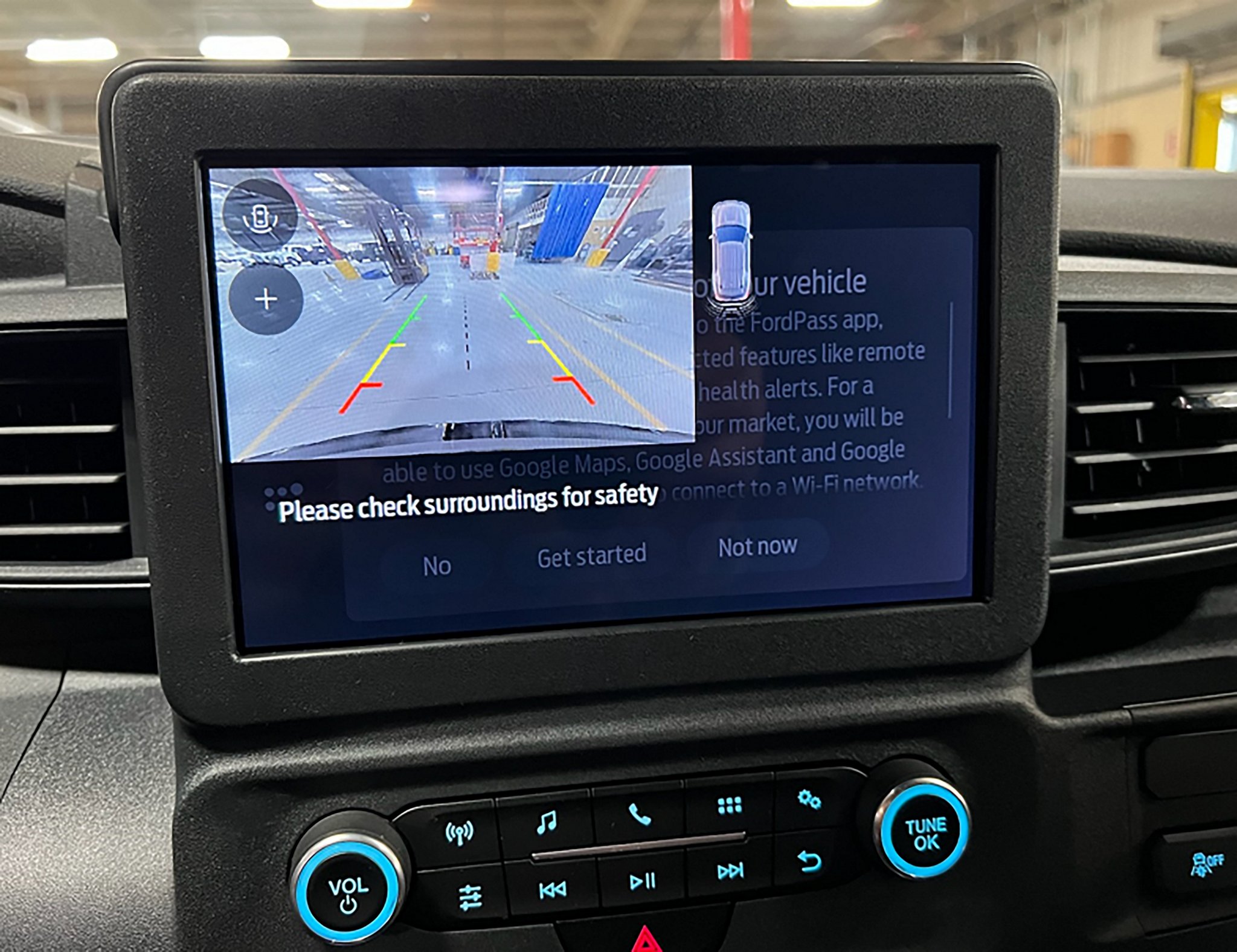 The utility screen in a 2025 Ford Police Interceptor® Utility