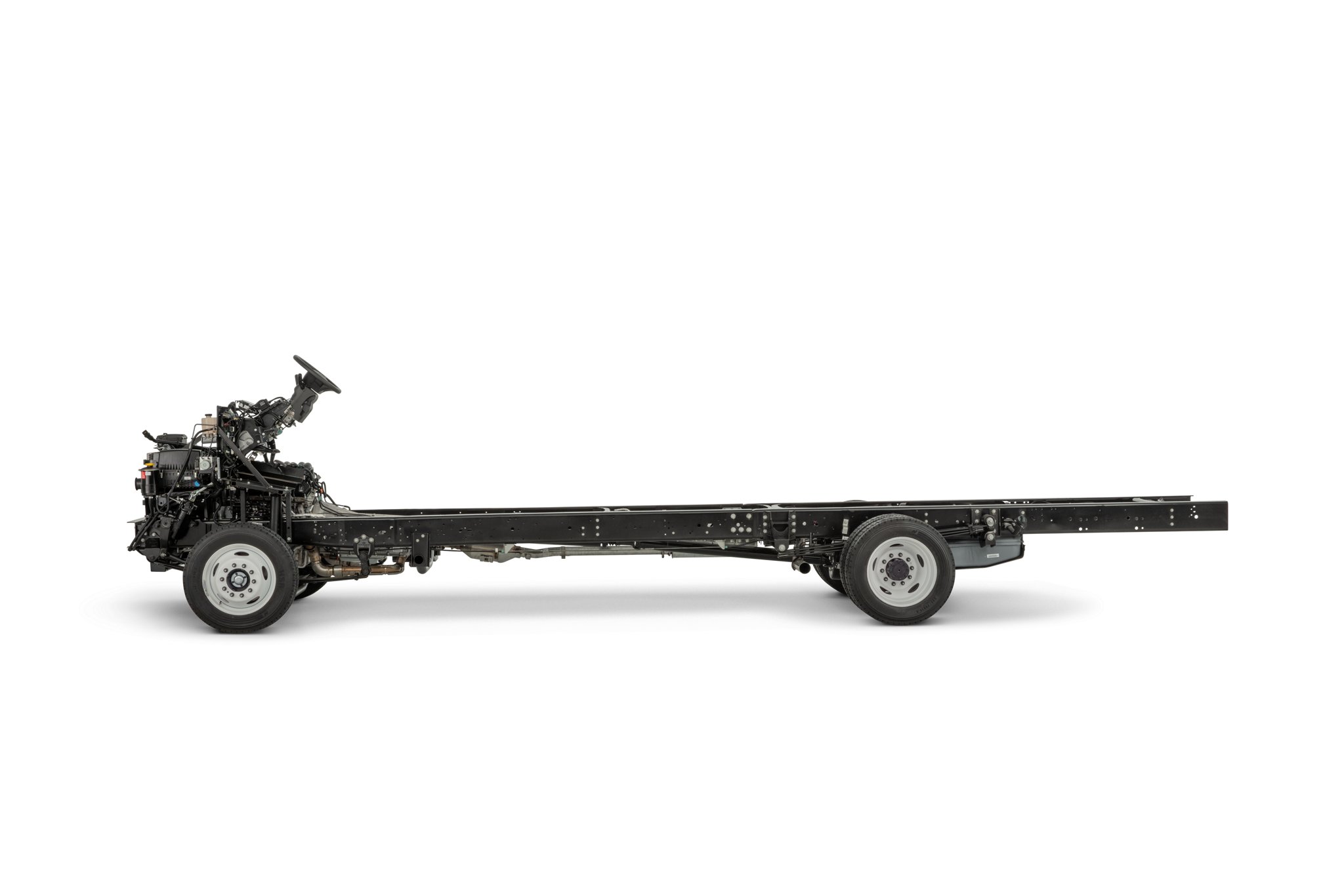 Side View of a 2024 Ford F-59 Commercial Stripped Chassis