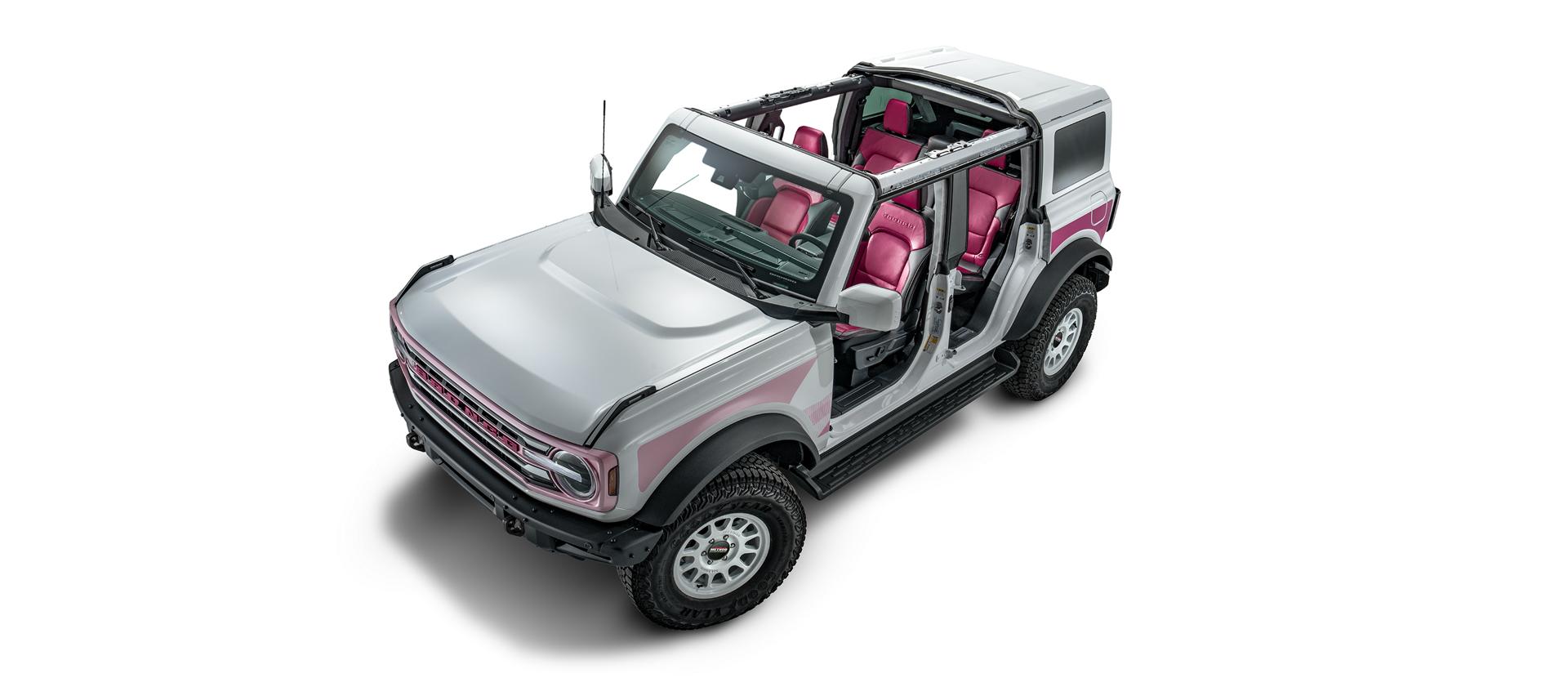 Passenger-side three-quarter view with the doors removed
