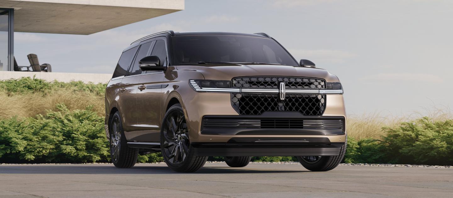 A 2025 Lincoln Black Label Navigator® SUV with clickable hot spots with more feature information