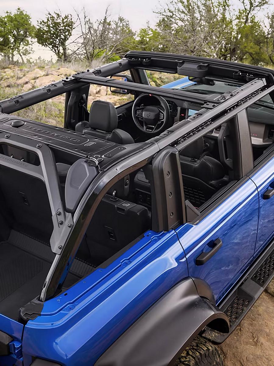 A 2025 Ford Bronco® Raptor® SUV with the roof removed