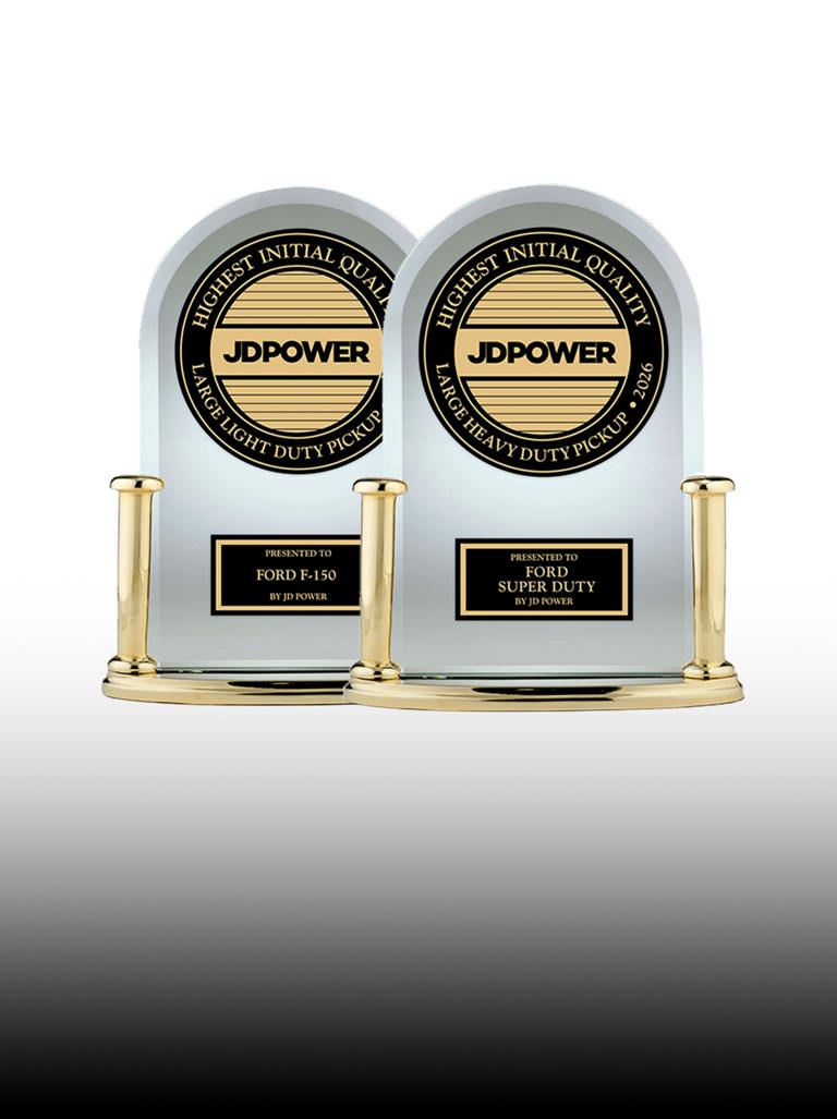 Two JD Power awards touting Initial Quality