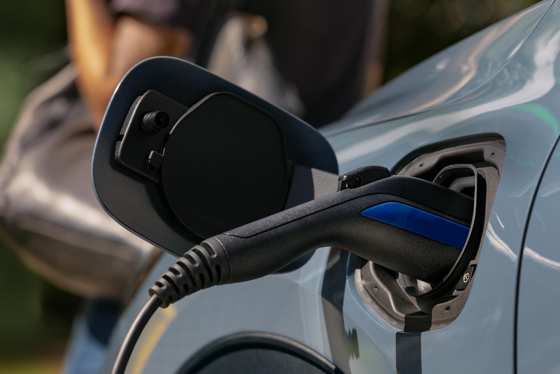 Close-up of a 2025 Ford Escape® Plug-In Hybrid charging port