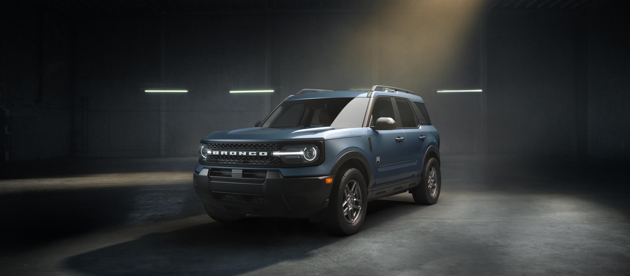 2026 Ford Bronco Sport® parked inside an industrial building