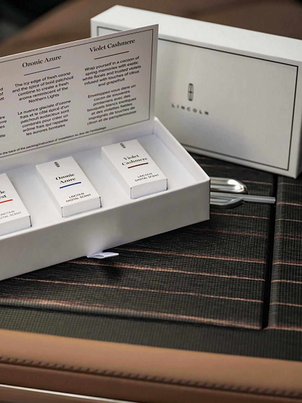 Los diferentes cartuchos de aromas digitales que se muestran