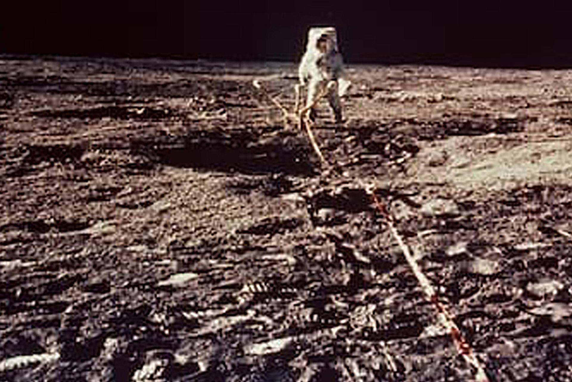 Neil Armstrong on the Moon